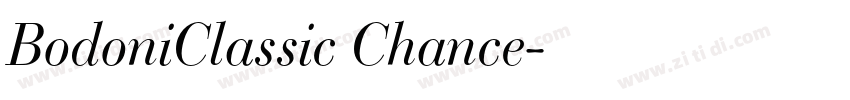 BodoniClassic Chance字体转换